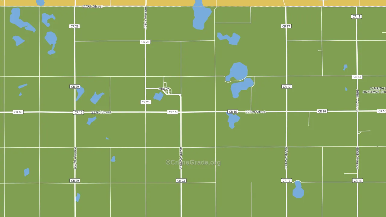 57050, SD Map of Vehicle Theft Rates