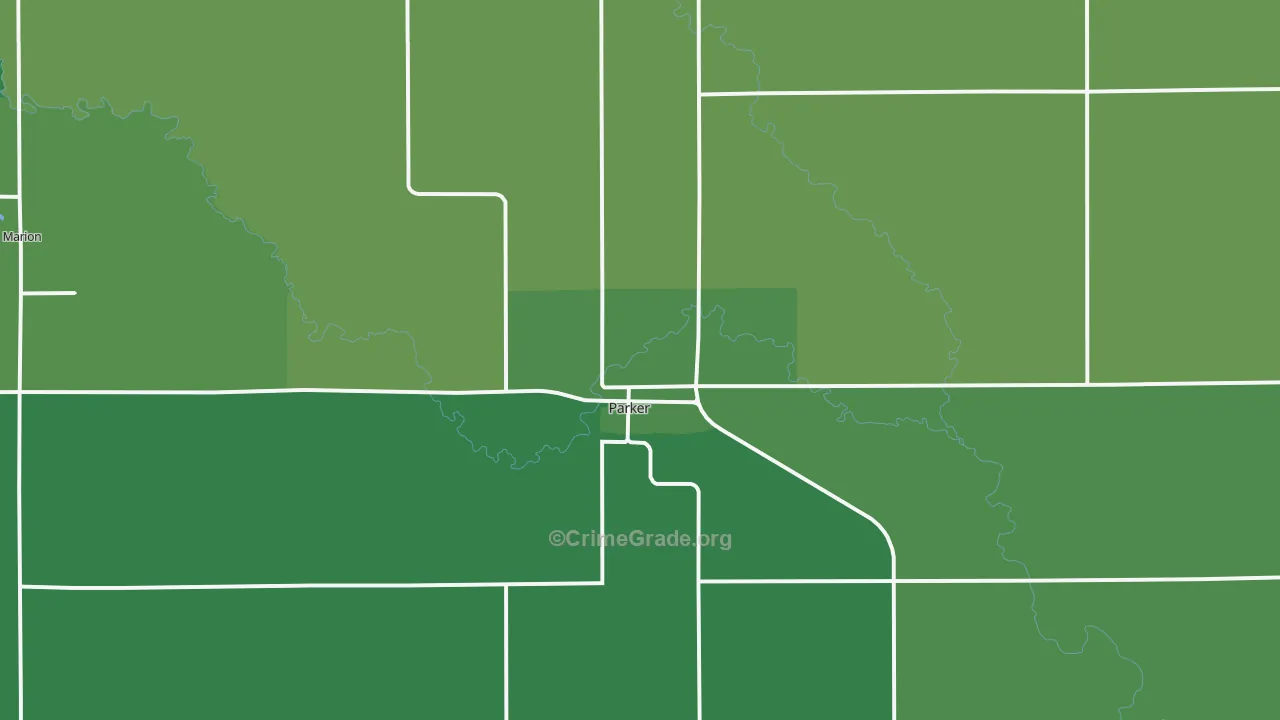 57053, SD Map of Vehicle Theft Rates