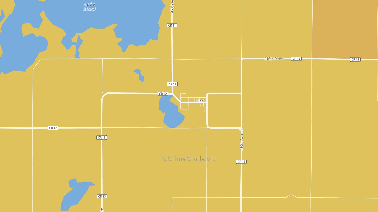 57061, SD Map of Vehicle Theft Rates