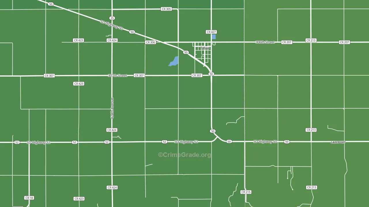 57063, SD Map of Vehicle Theft Rates