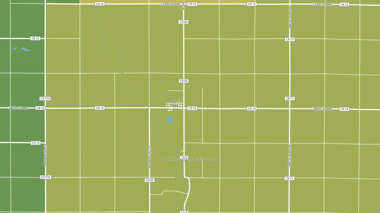 57065, SD Map of Vehicle Theft Rates