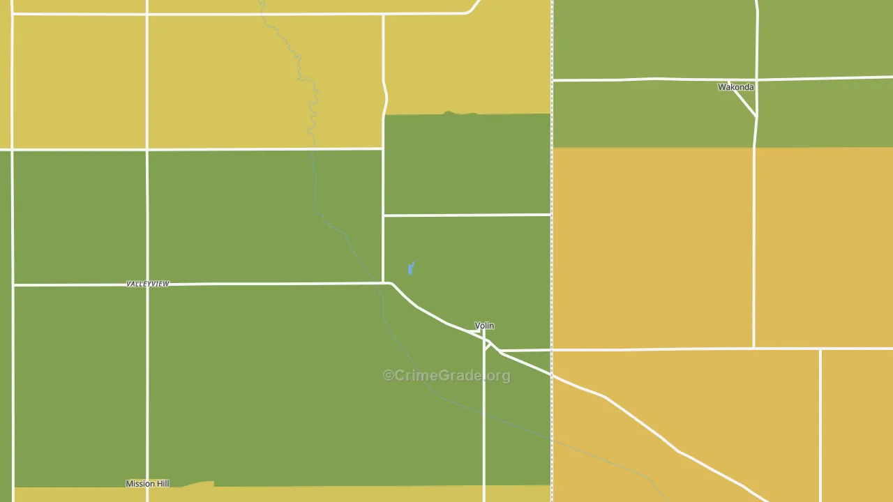 57072, SD Map of Vehicle Theft Rates