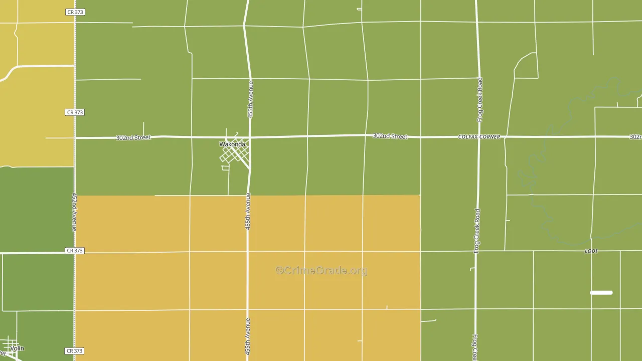 57073, SD Map of Vehicle Theft Rates