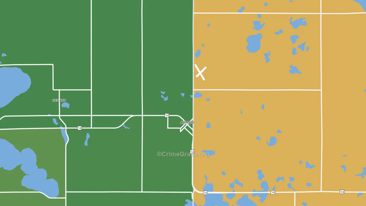 57212, SD Map of Vehicle Theft Rates