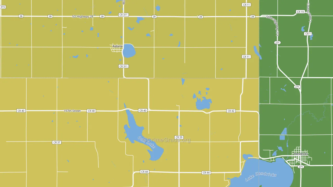 57213, SD Map of Vehicle Theft Rates