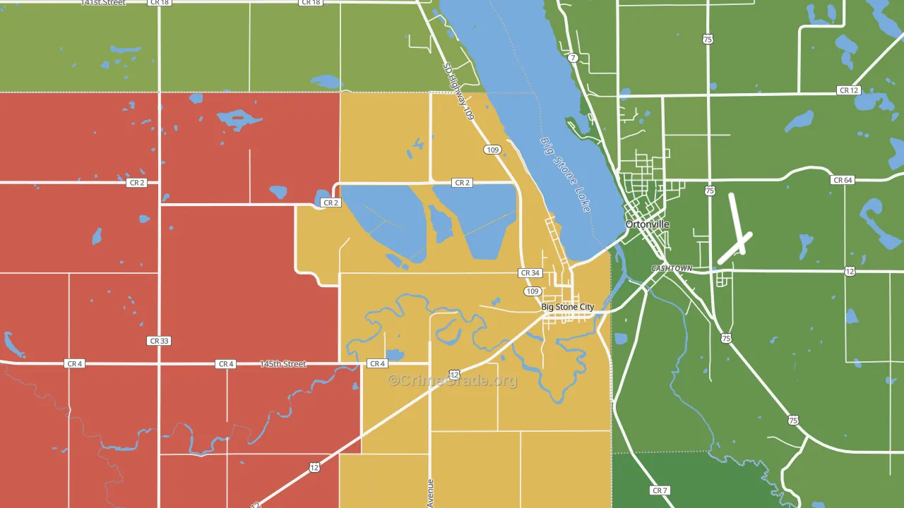 57216, SD Map of Vehicle Theft Rates
