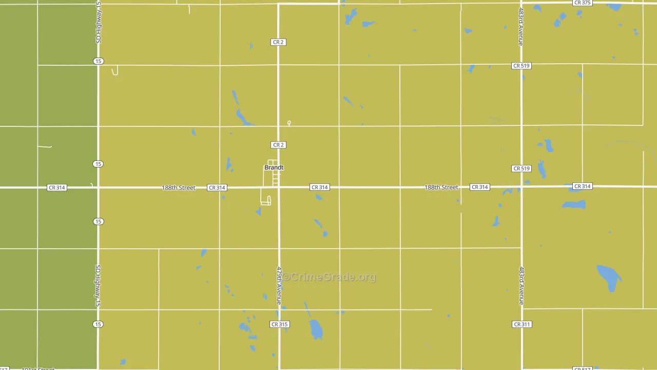 57218, SD Map of Vehicle Theft Rates