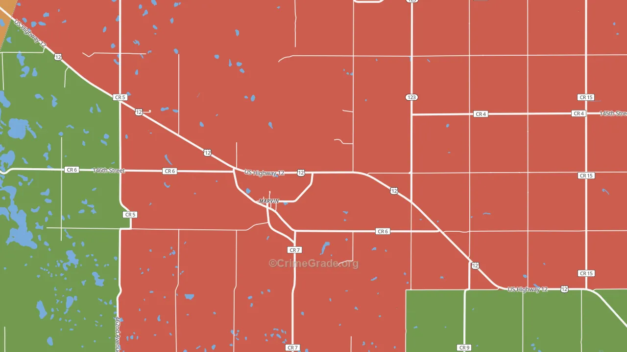 57251, SD Map of Vehicle Theft Rates