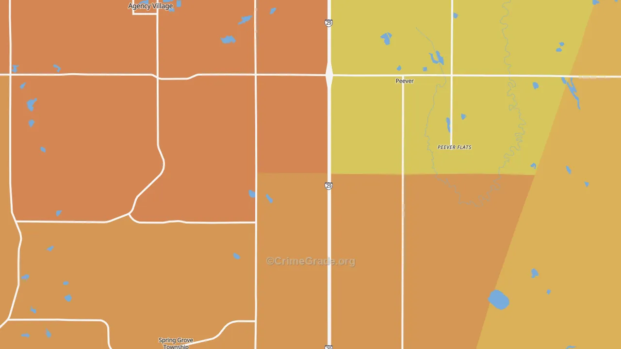 57257, SD Map of Vehicle Theft Rates