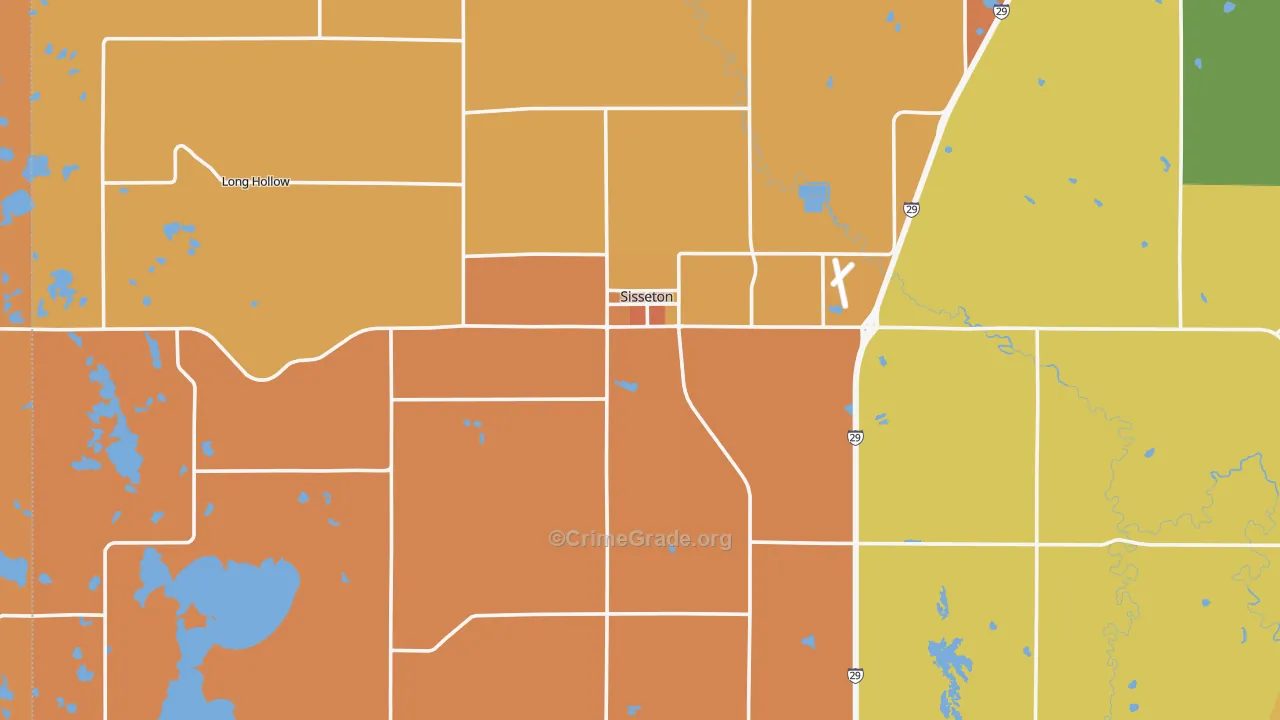 57262, SD Map of Vehicle Theft Rates