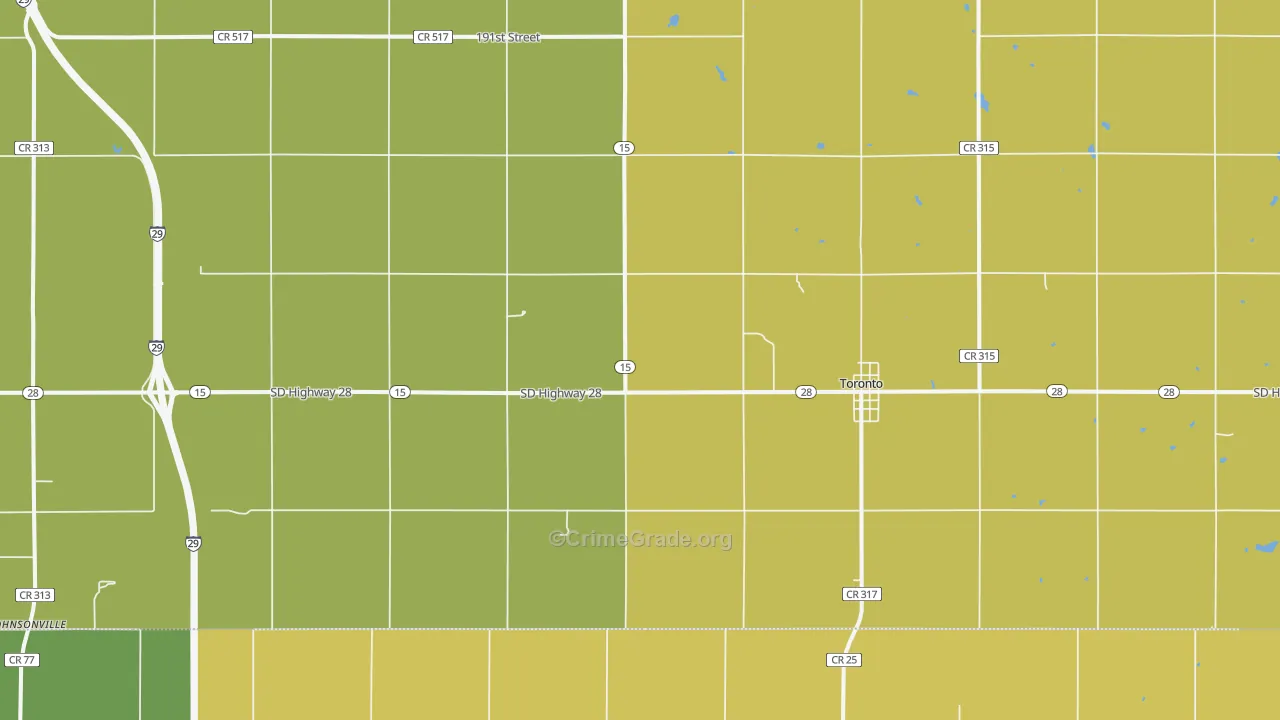 57268, SD Map of Vehicle Theft Rates