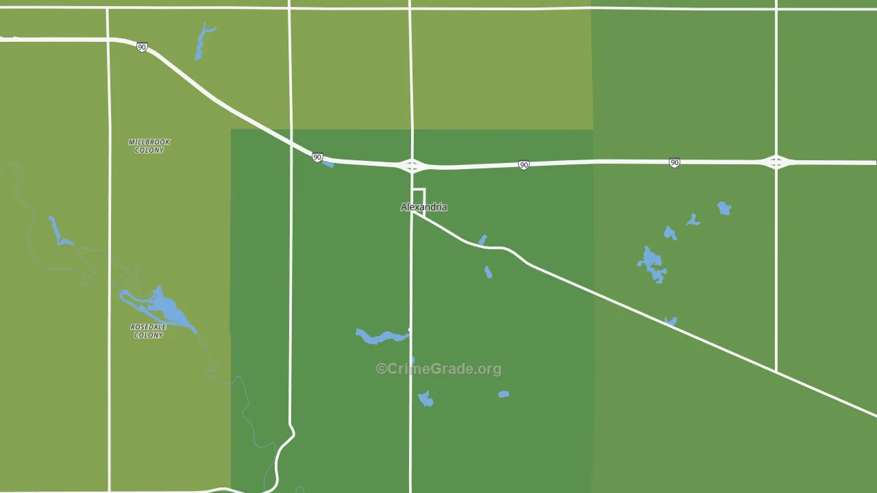 57311, SD Map of Vehicle Theft Rates