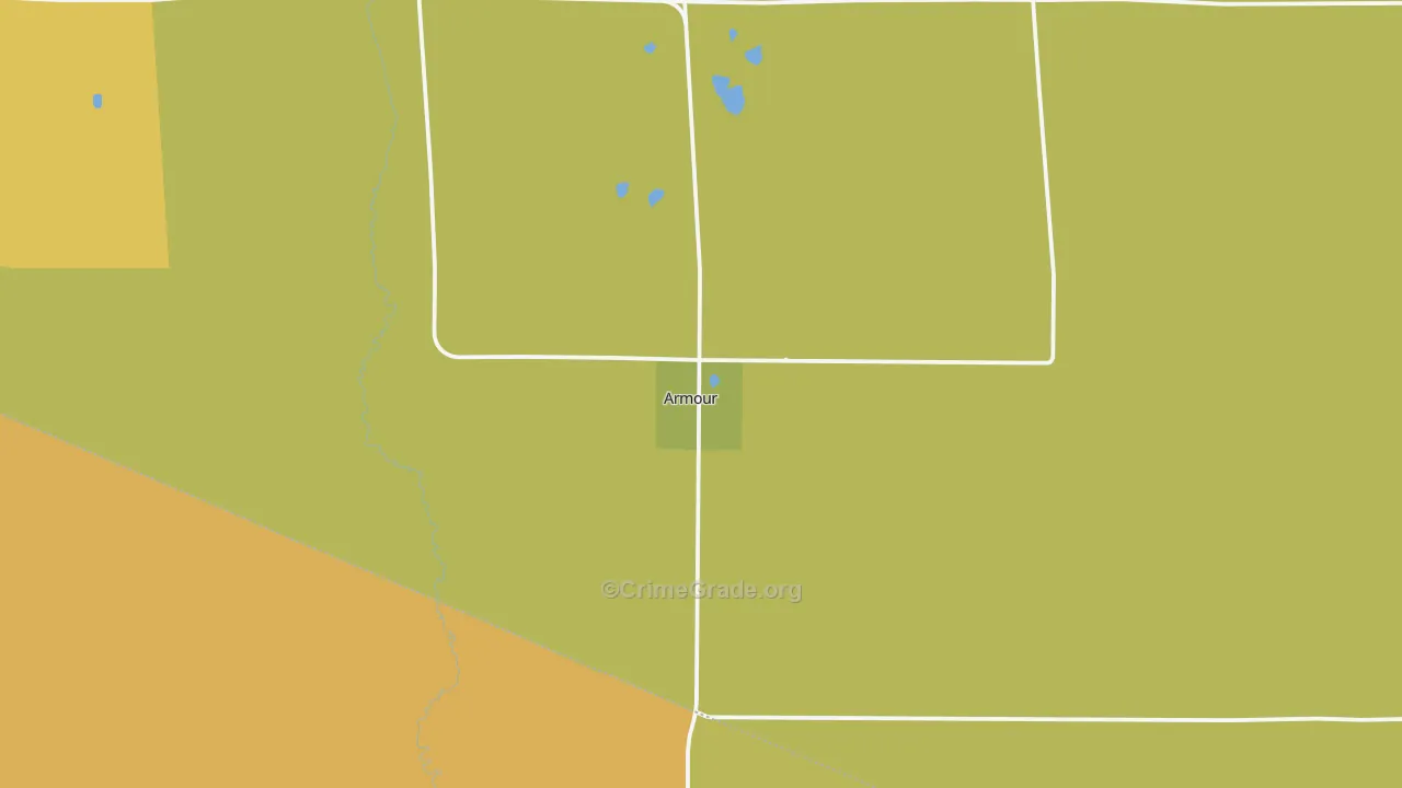 57313, SD Map of Vehicle Theft Rates