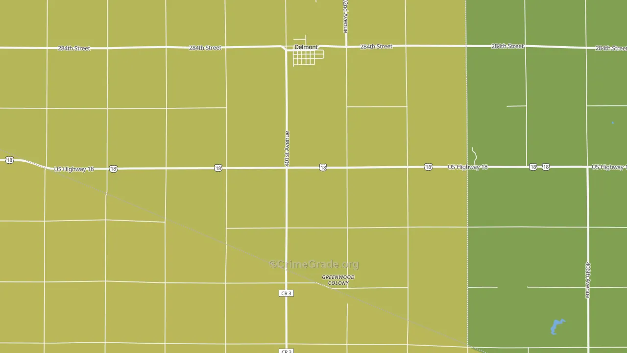 57330, SD Map of Vehicle Theft Rates