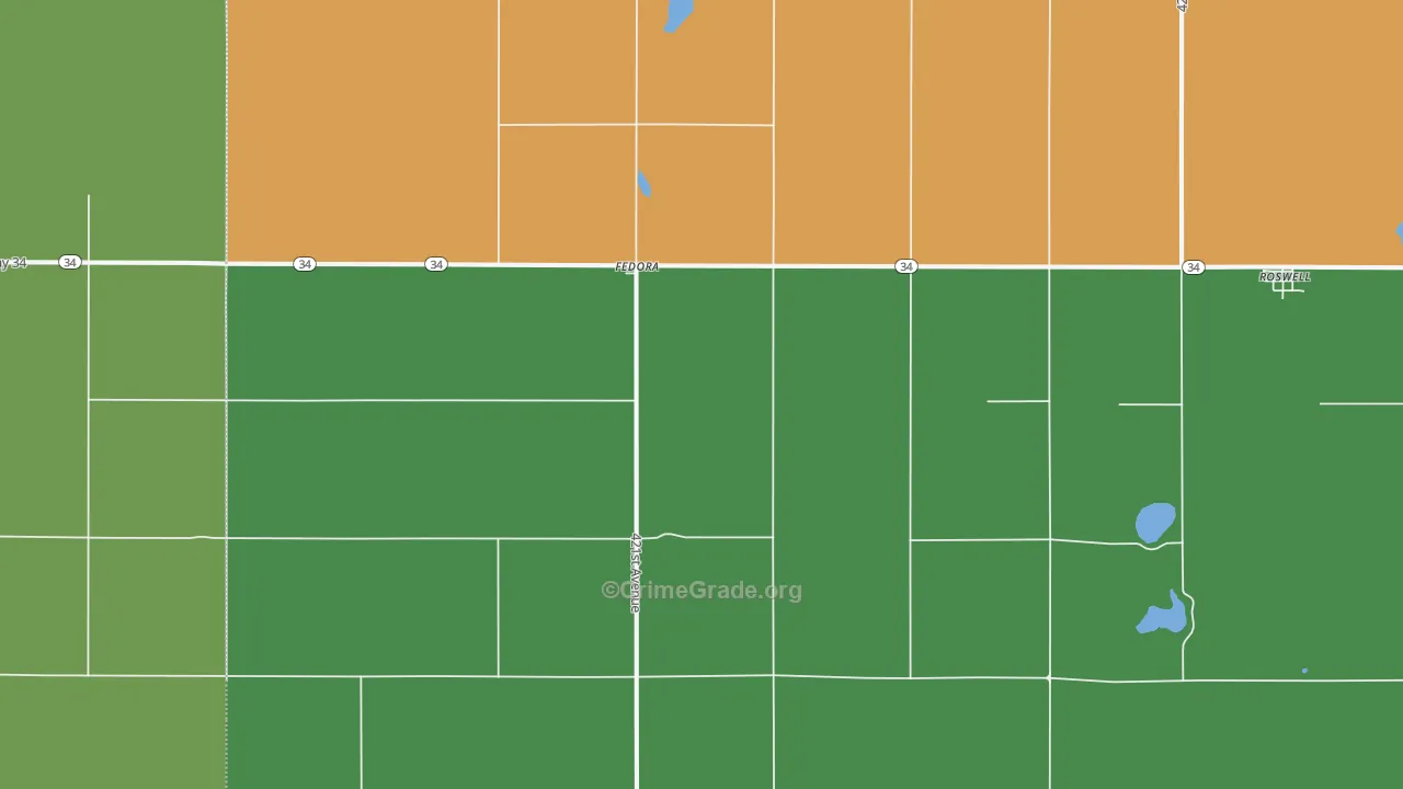57337, SD Map of Vehicle Theft Rates
