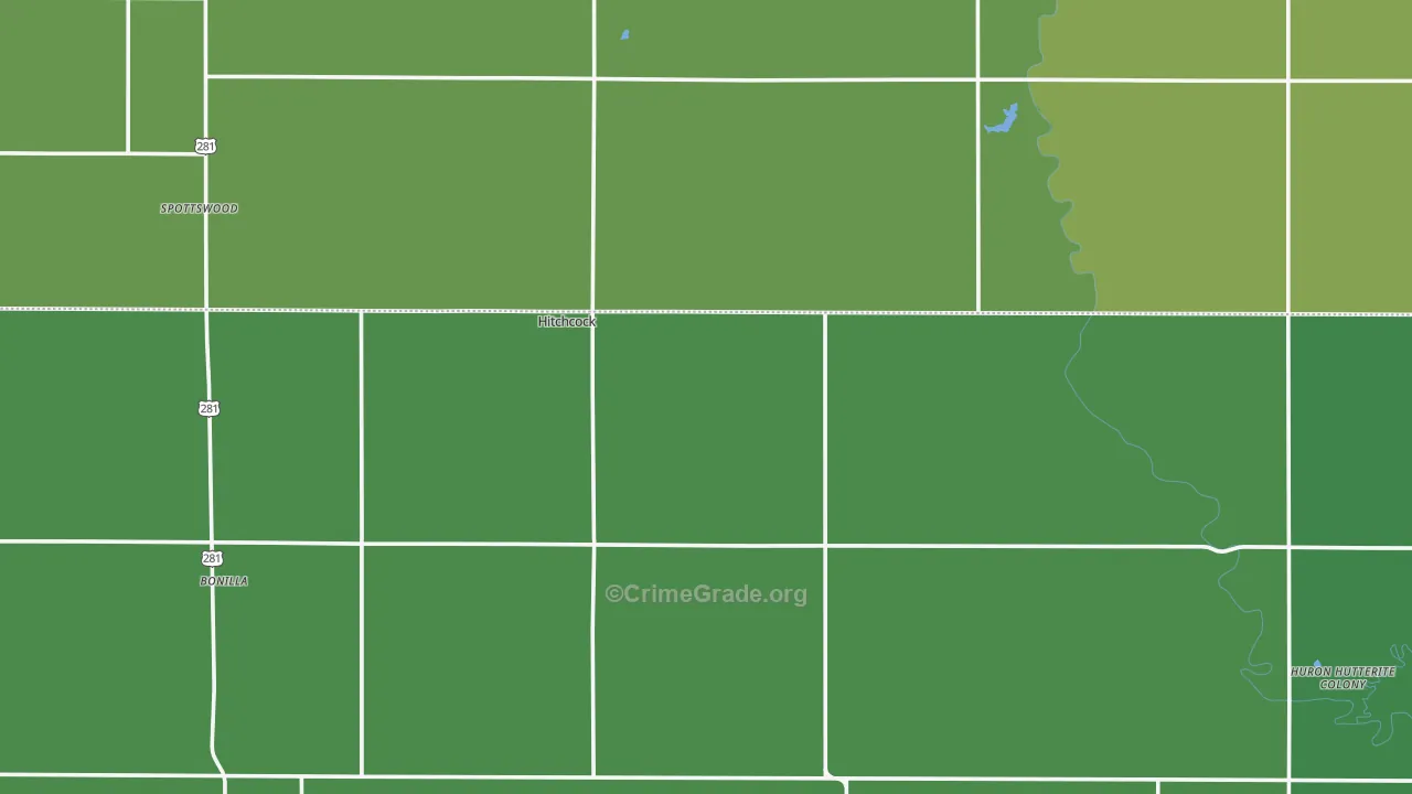 57348, SD Map of Vehicle Theft Rates