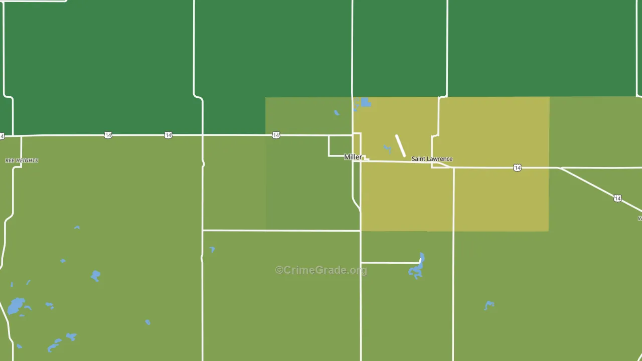 57362, SD Map of Vehicle Theft Rates
