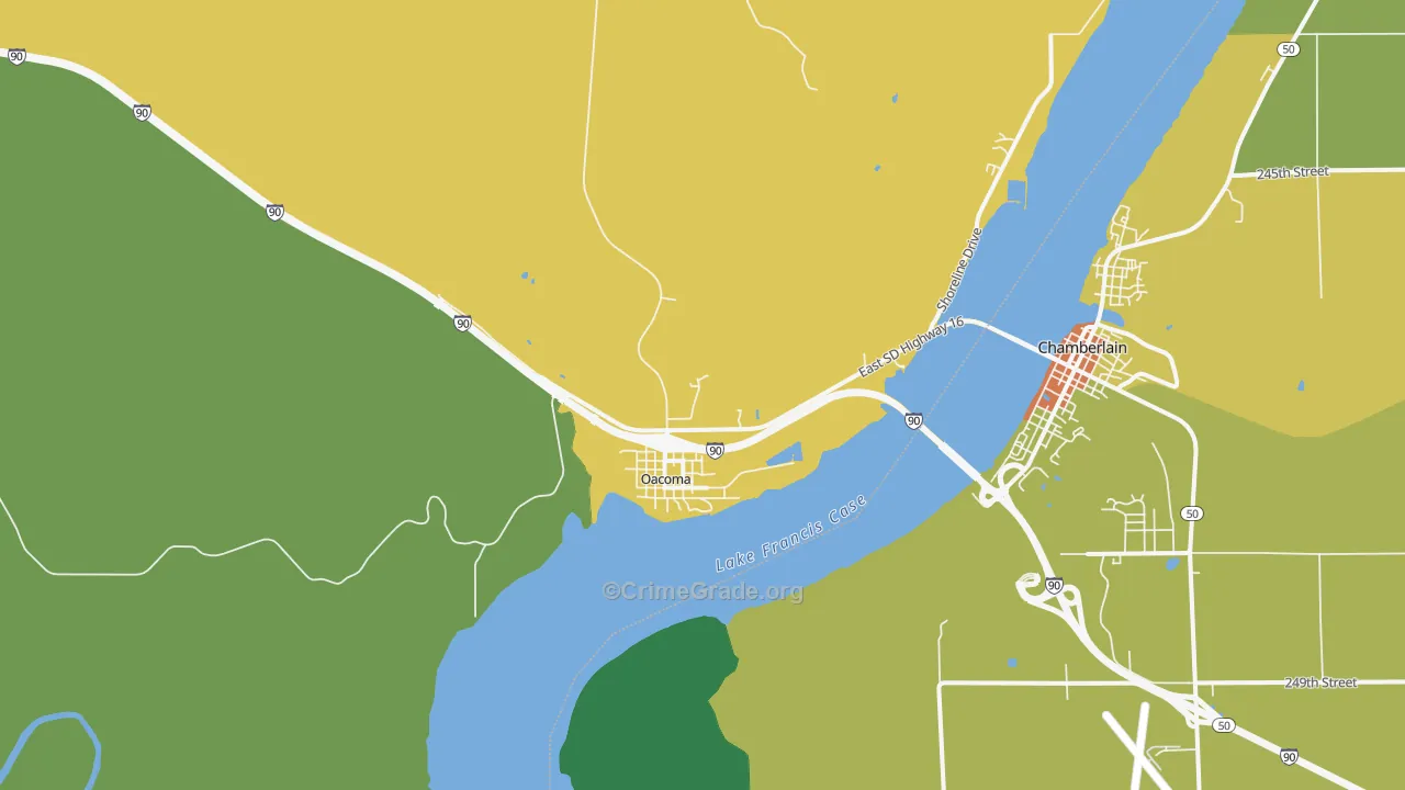 57365, SD Map of Vehicle Theft Rates