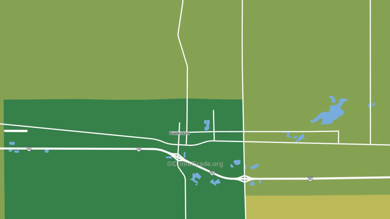 57368, SD Map of Vehicle Theft Rates
