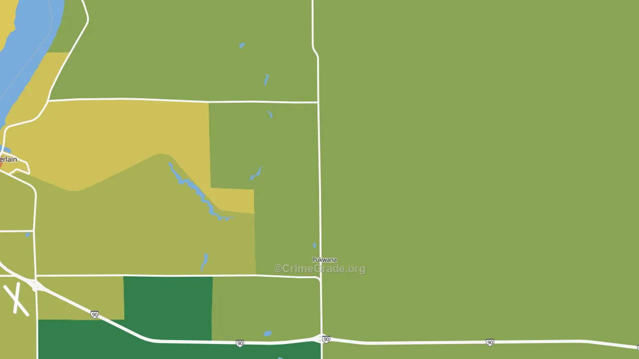 57370, SD Map of Vehicle Theft Rates