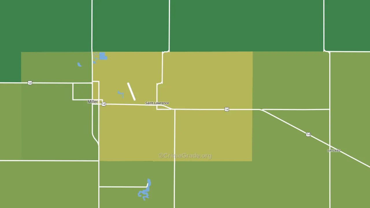 57373, SD Map of Vehicle Theft Rates