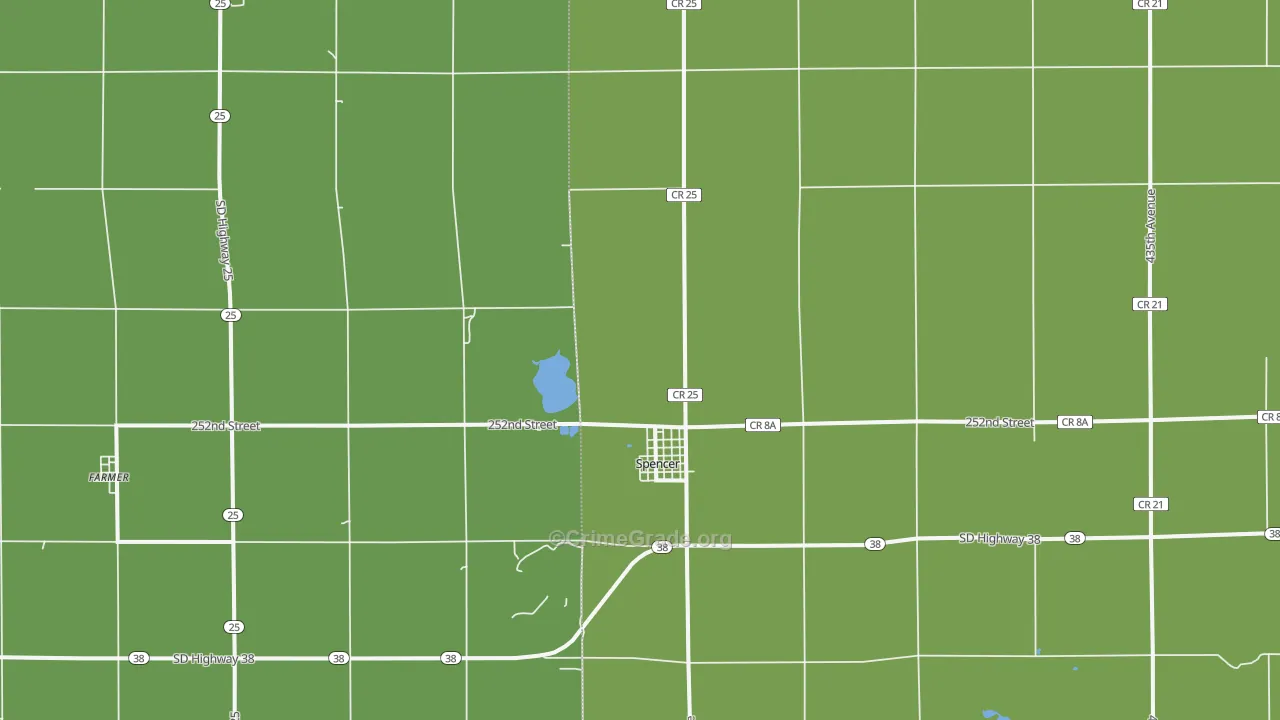 57374, SD Map of Vehicle Theft Rates