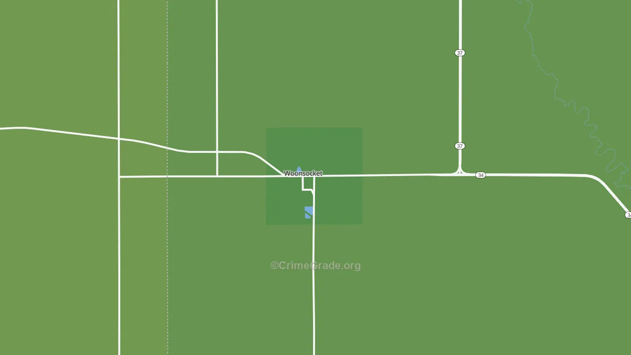 57385, SD Map of Vehicle Theft Rates