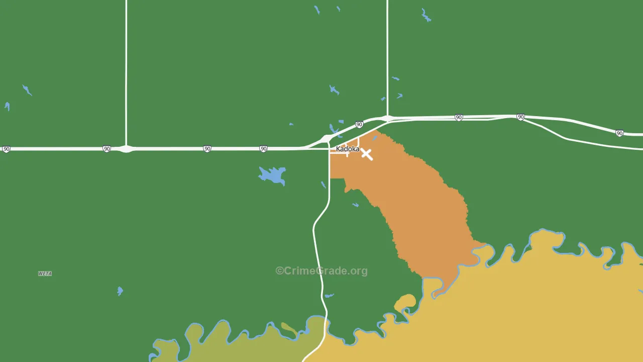 57543, SD Map of Vehicle Theft Rates