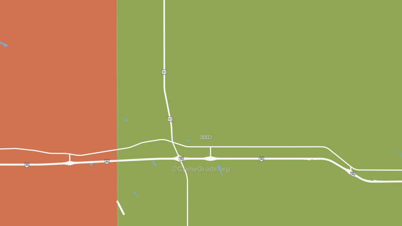 57576, SD Map of Vehicle Theft Rates