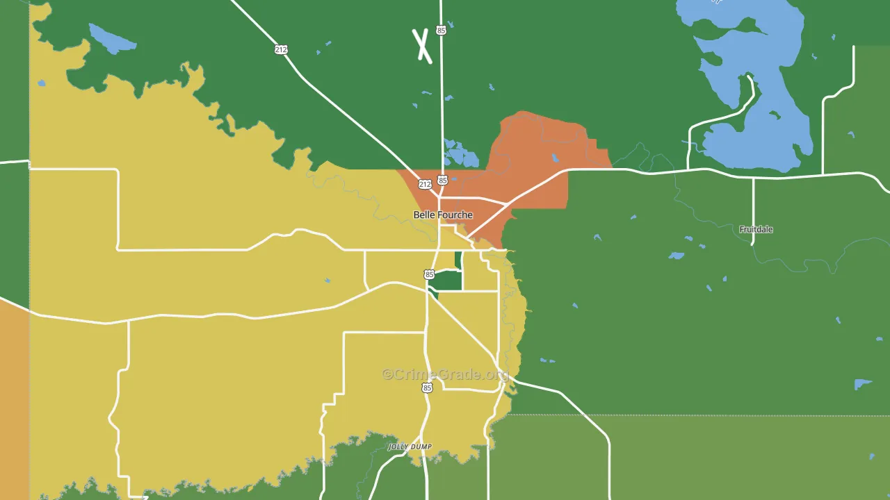 57717, SD Map of Vehicle Theft Rates