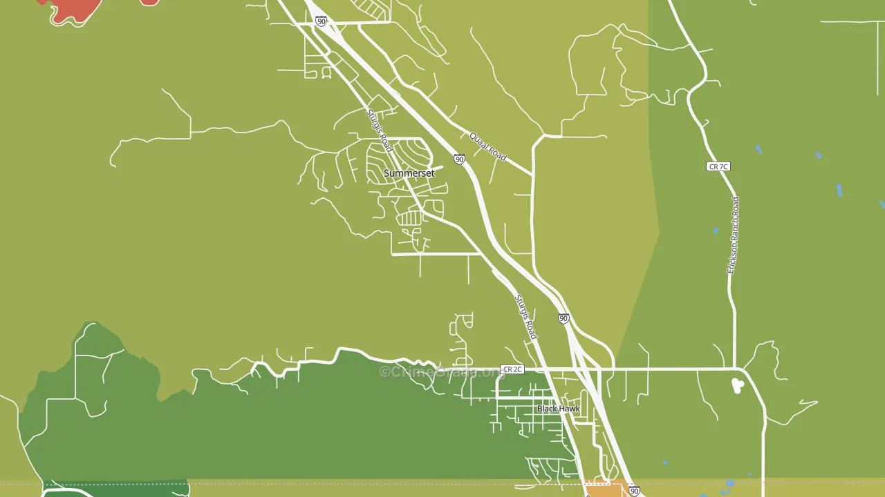 57718, SD Map of Vehicle Theft Rates