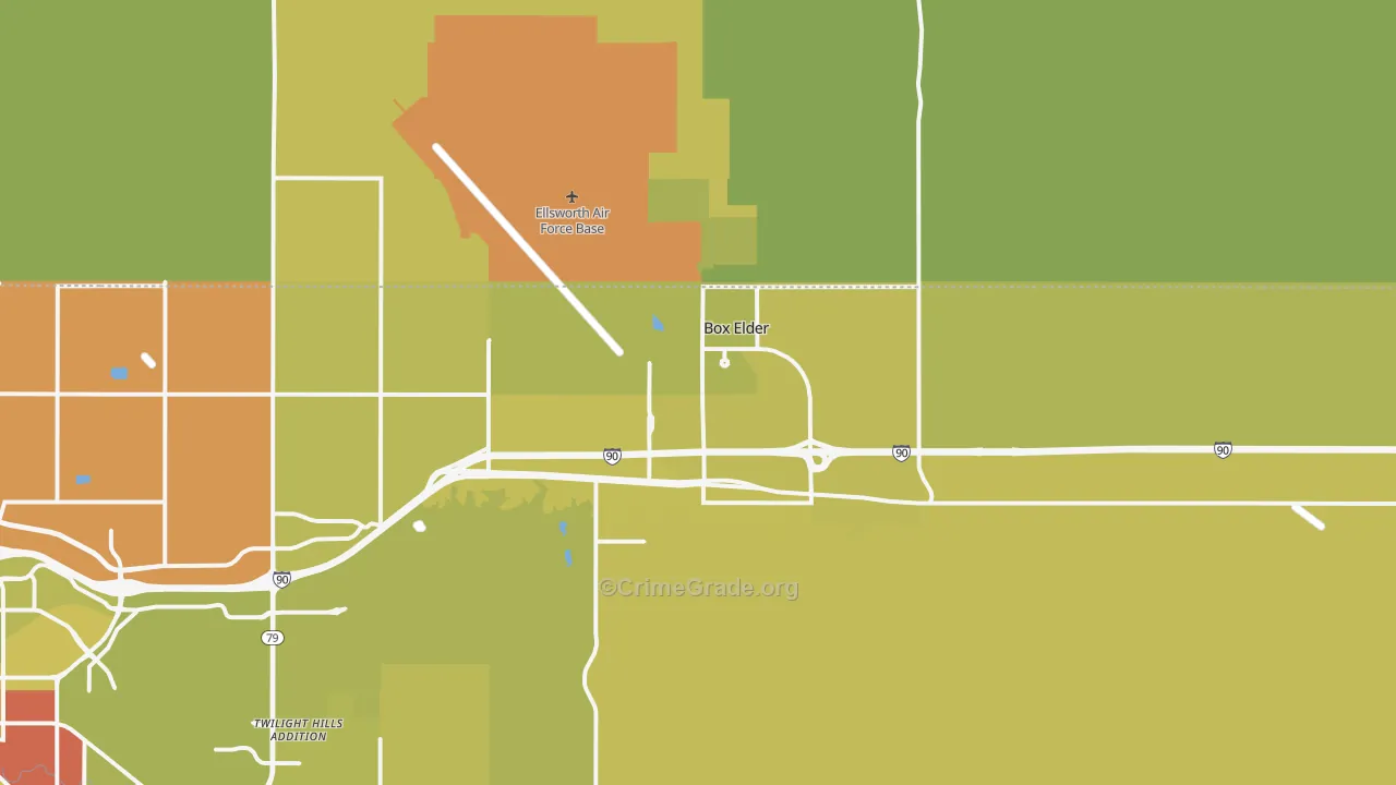 57719, SD Map of Vehicle Theft Rates