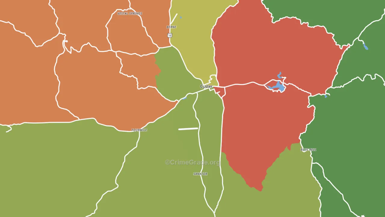 57730, SD Map of Vehicle Theft Rates