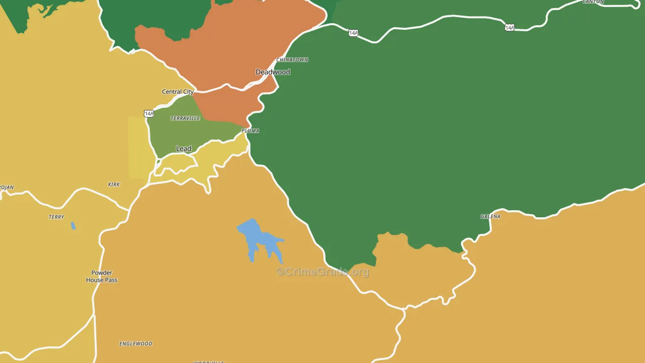 57732, SD Map of Vehicle Theft Rates