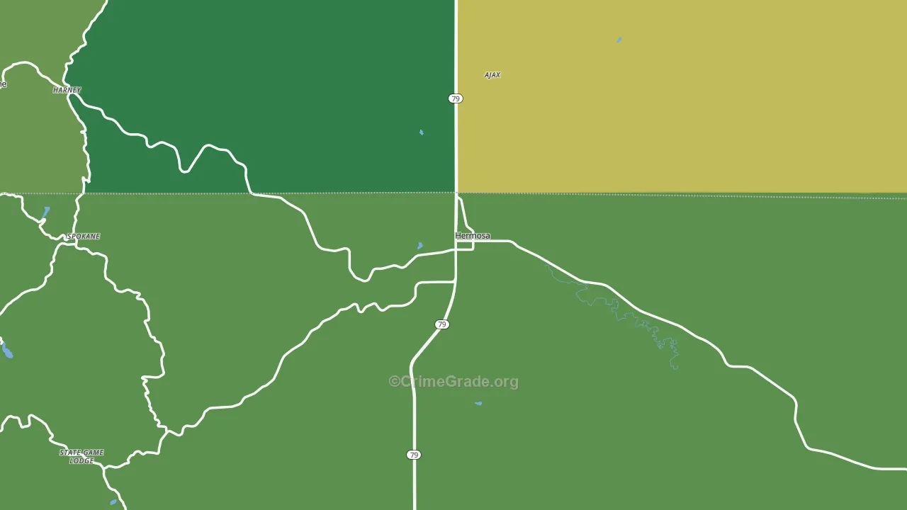 57744, SD Map of Vehicle Theft Rates