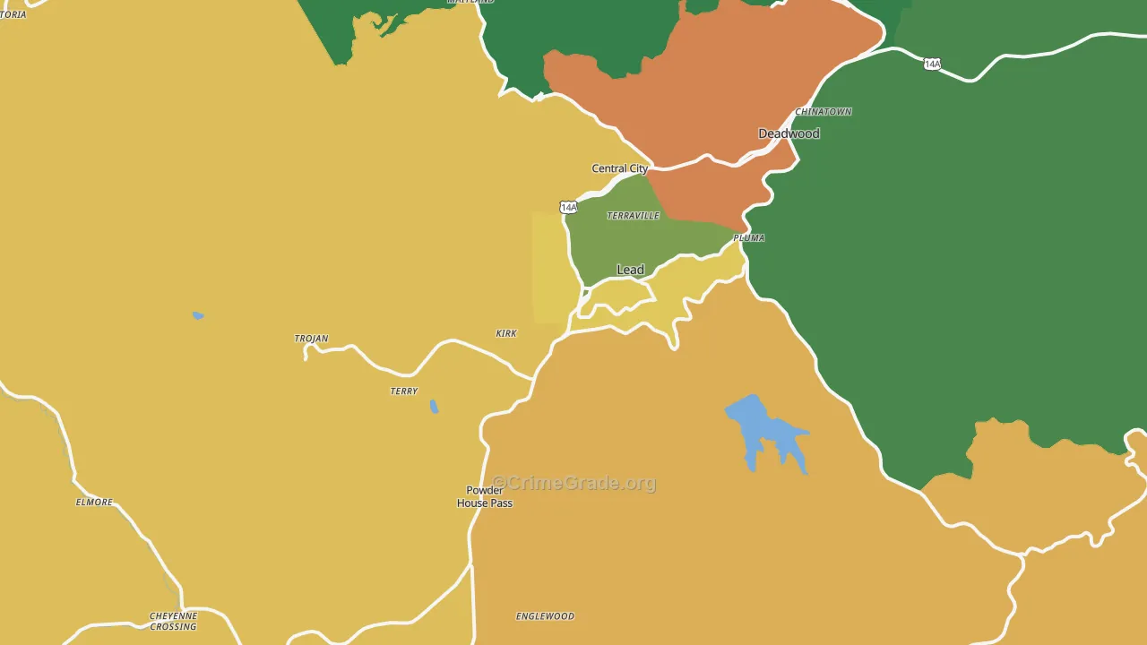 57754, SD Map of Vehicle Theft Rates