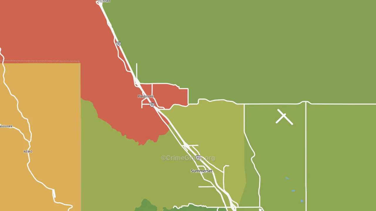 57769, SD Map of Vehicle Theft Rates