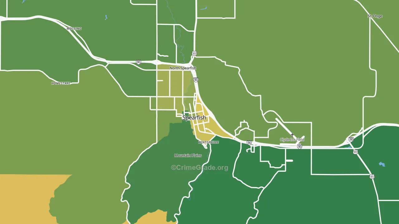 57783, SD Map of Vehicle Theft Rates