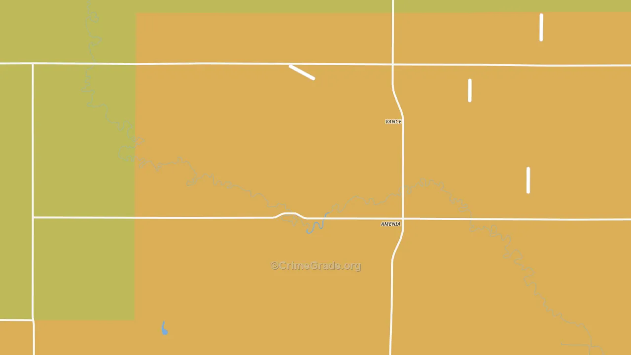 58004, ND Map of Vehicle Theft Rates