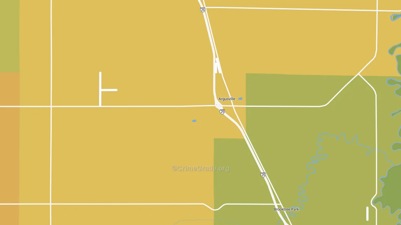 58005, ND Map of Vehicle Theft Rates