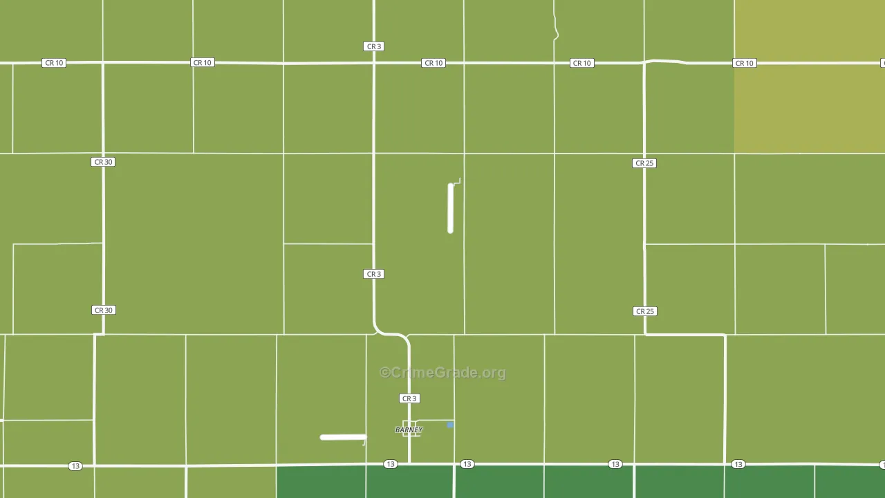 58008, ND Map of Vehicle Theft Rates