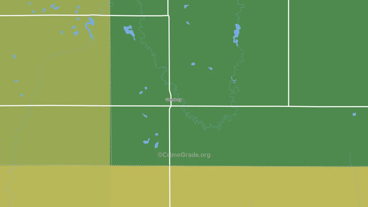 58035, ND Map of Vehicle Theft Rates