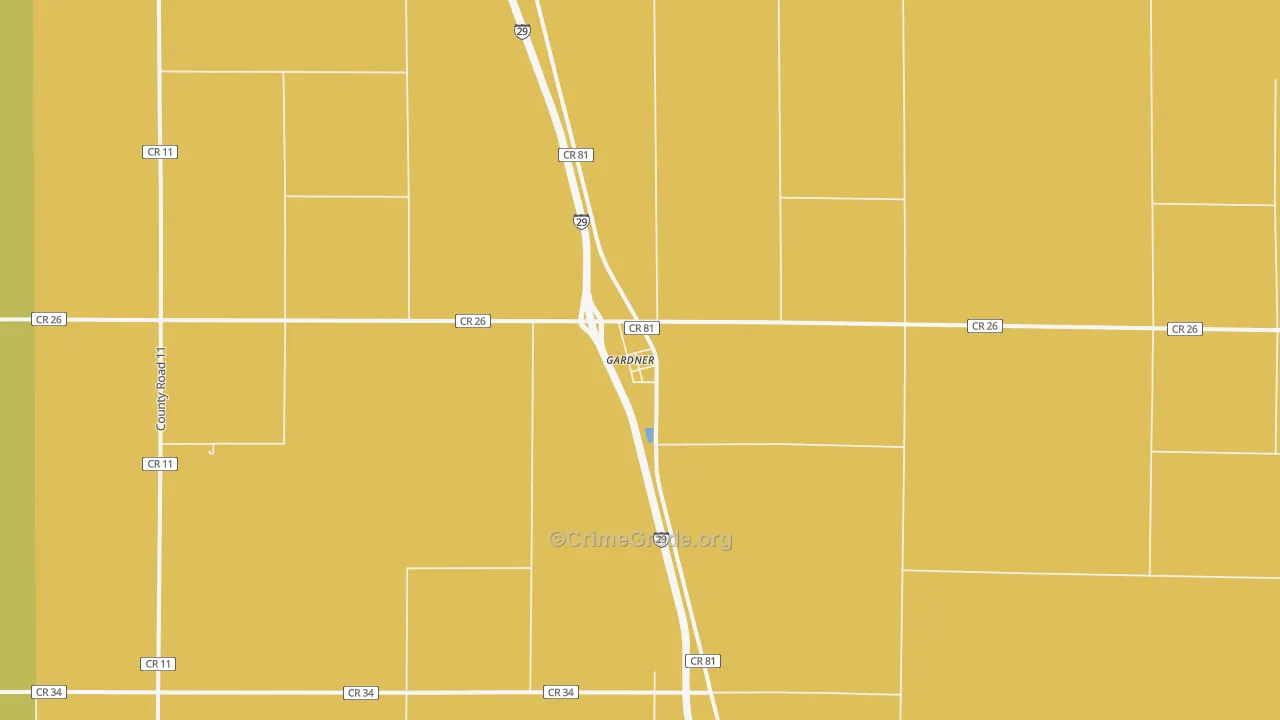 58036, ND Map of Vehicle Theft Rates