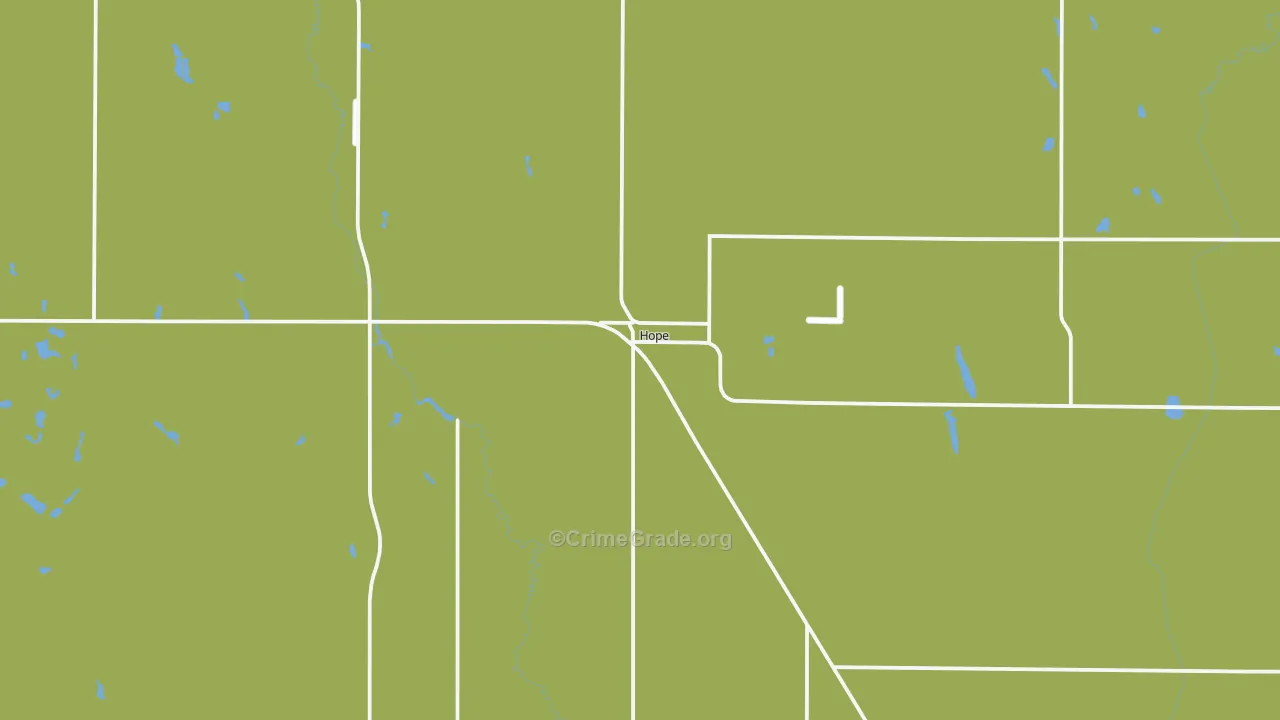 58046, ND Map of Vehicle Theft Rates