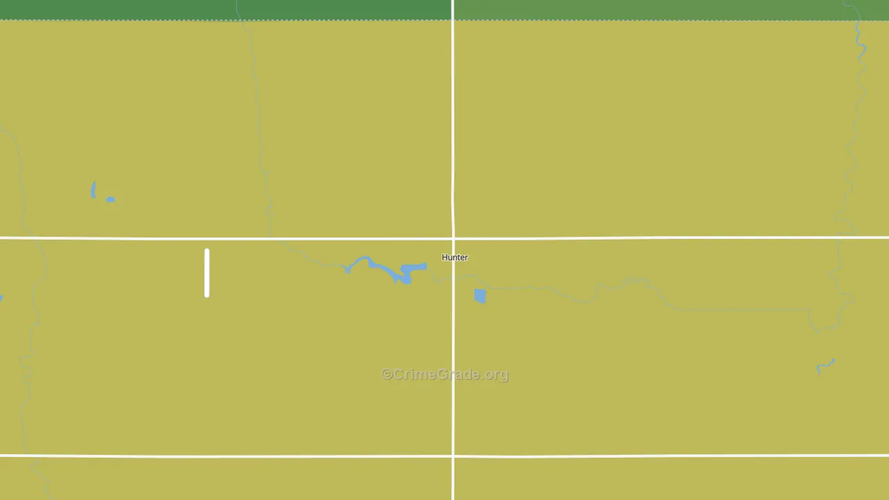 58048, ND Map of Vehicle Theft Rates