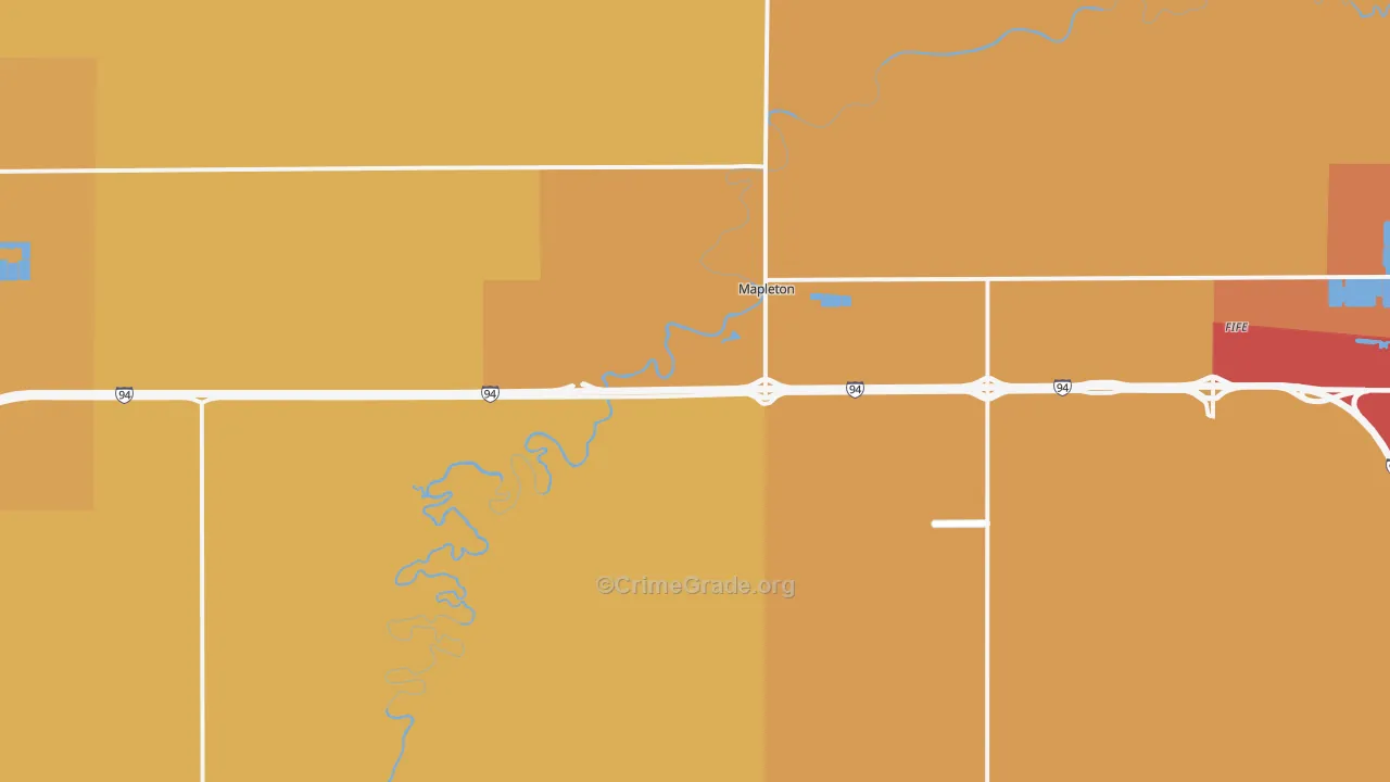 58059, ND Map of Vehicle Theft Rates