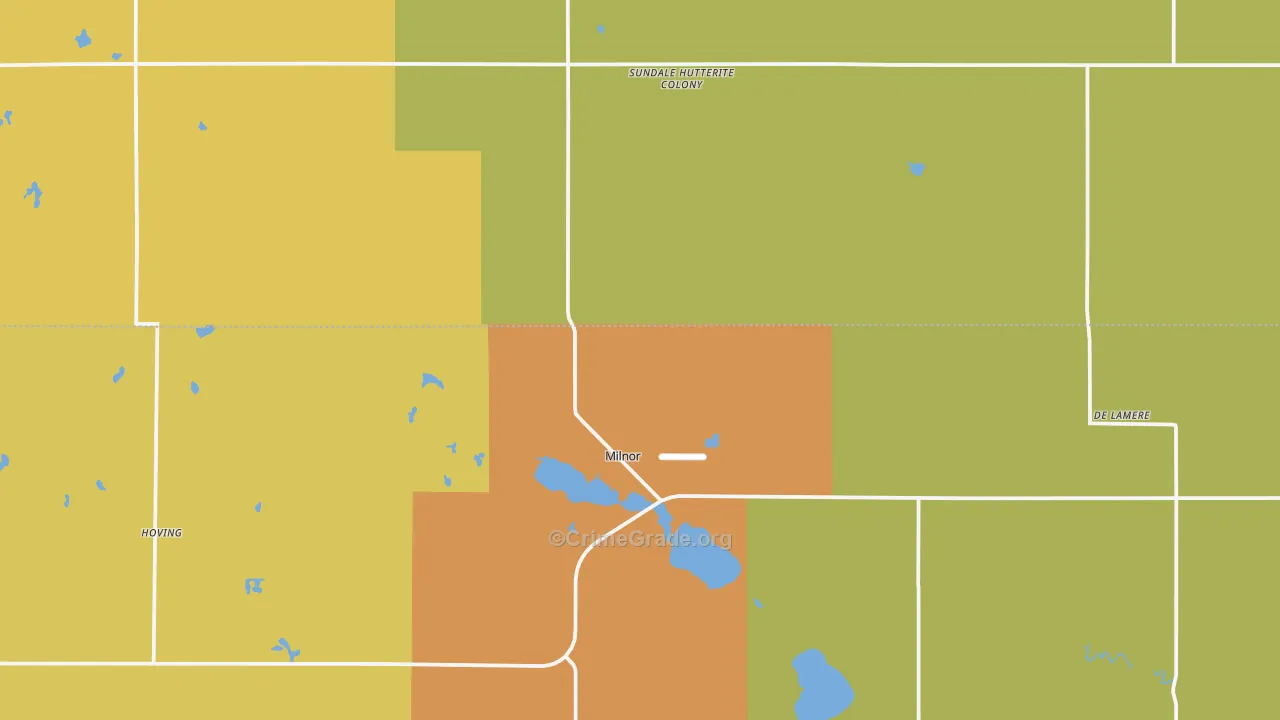 58060, ND Map of Vehicle Theft Rates