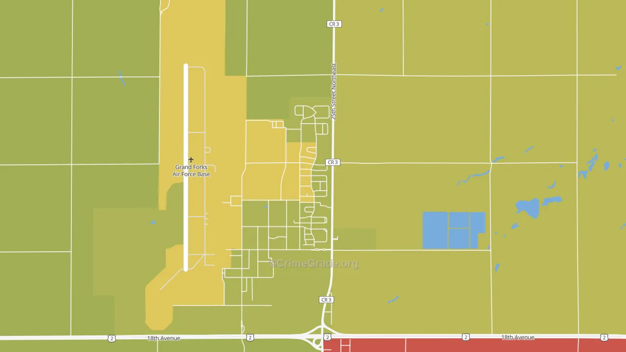 58204, ND Map of Vehicle Theft Rates