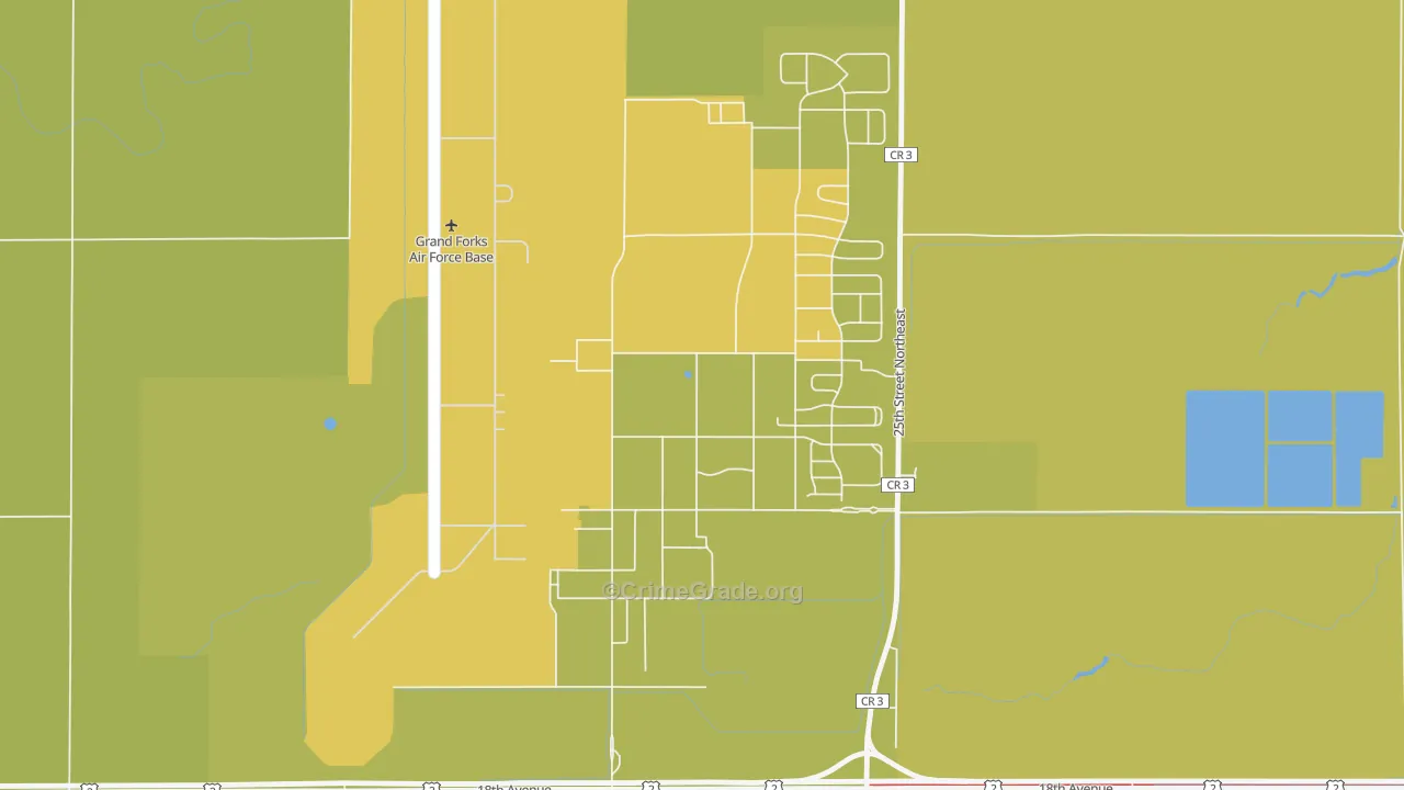 58205, ND Map of Vehicle Theft Rates