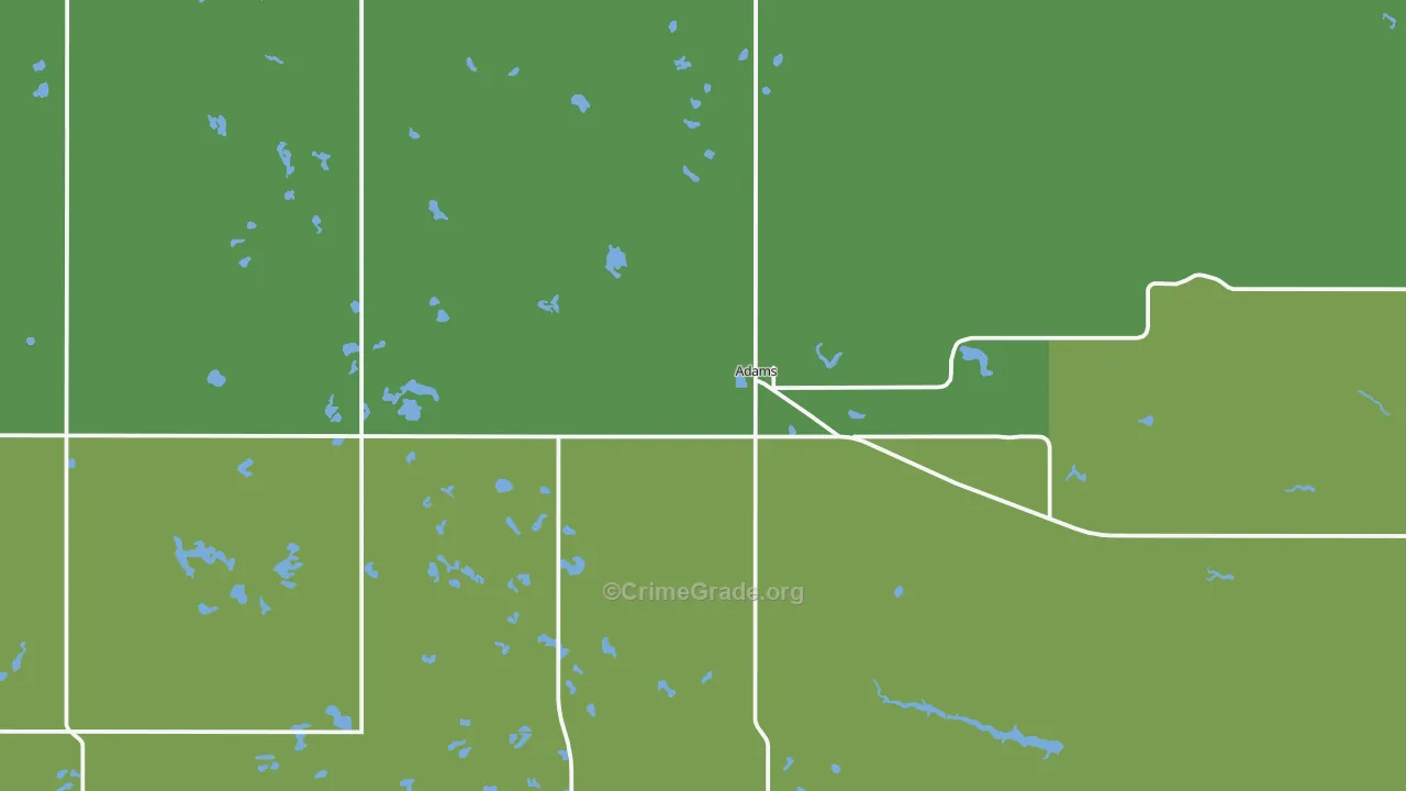 58210, ND Map of Vehicle Theft Rates